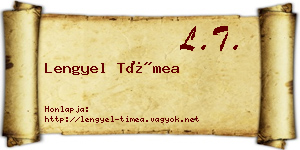 Lengyel Tímea névjegykártya